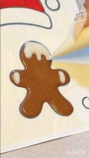 Gingerbread Man Cookie Decorating with Royal Icing Transfers