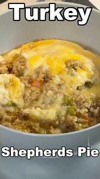 This Turkey Shepherd’s Pie is CRAZY good🤤 #cooking #uc#quickrecipe #turkey#recipe#foodshorts#dinner