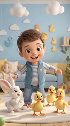 Shake Your Tail Feathers! 🦆 Dancing Ducklings Video for Babies & Toddlers