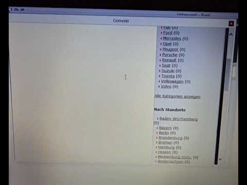 Automarkt Anzeige / Ein Software mit Visual basic erstellt. / Software created with Visual Basic .