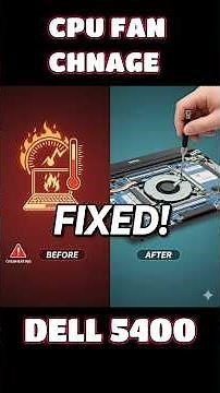 How to Replace a CPU Fan on a Dell Latitude 5400 #hinditech