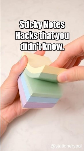 Sticky Notes Hacks that you didn't know🥰. #shorts