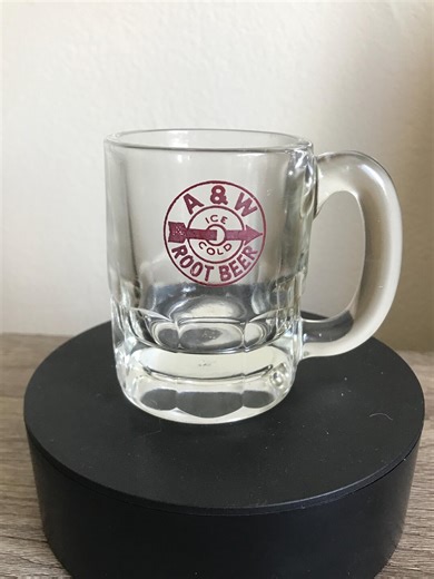 Vintage A&W Root Beer 4.5” Glass Mug With Original Bullseye Logo - Etsy