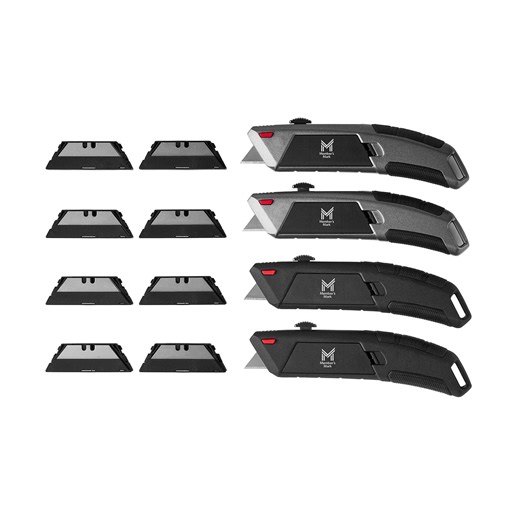 Member's Mark 4-Piece Auto Load Utility/Box Knife Set with 72 Blades - Complete Box Cutting Set - Samsclub.com