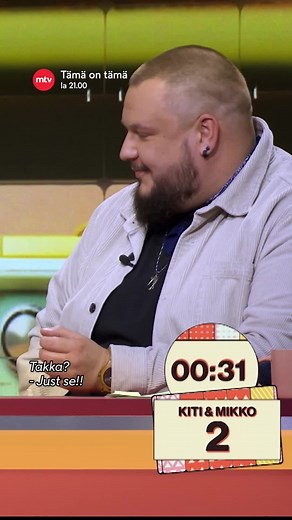 MTV3 on Instagram: "Lauantaina sytytetään jälleen iso naurunremakka roihuamaan! 😂 ✌️ Luvassa on jälleen aimo annos päätöntä visailua, kun Kirsi alm-Siiran, Kiti Kokkosen ja Joonas Nordmanin mukaan heittäytyvät Jenni Kokander sekä Mikko Penttilä! 🤩 Tämä on tämä, la 21.00 MTV Katsomossa ja MTV3:lla. #tämäontämä @mikkopenttila @jenni.kokander @kirsialmsiira @kitikokkonen @joonasnordman_official @mtvkatsomo"