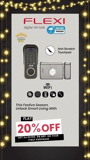 🌧️ Waterproof. 🔑 Keyless. 📱 Smart. – Link Smart Flexi Rim Lock Explained