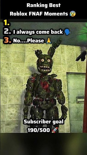 Ranking the Best ROBLOX FNAF Moments! 😰🐻