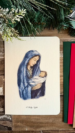 A new holiday card has just been added to my Etsy shop! This year I wanted to capture the quiet, tender moment between Mary and baby Jesus—before He was known as the Savior of the world. You can find this design and many more holiday cards in my Etsy shop—click the link to stock up for the season! https://blackbirdwatercolor.etsy.com . #Christmas #christmascard #holidaycard #etsy #babyjesus #watercolor | Blackbirdwatercolor