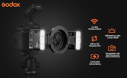 Godox MF12 Macro Flash, W\/Modeling Light