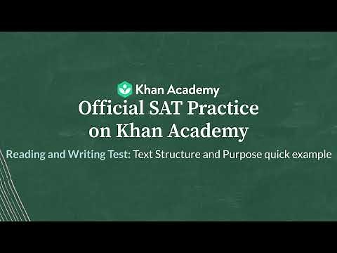 Text Structure and Purpose — Quick example