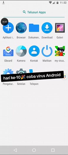Coba Virus Android: Hari ke-10 Pengujian