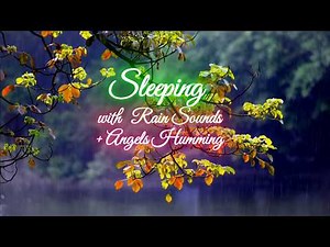 Rain Sounds with Angels Humming| Night Rain White Noise for Insomnia | Black Screen After 20 Minutes
