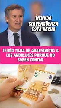 🔴FEIJOO at the CHRISTMAS DINNER the PP says that ANDALUSIANS "don't KNOW HOW TO COUNT" 😱