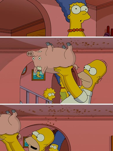 Spider-Pig, you will always be famous. 🎥: #TheSimpsons Movie, streaming on #DisneyPlus