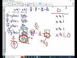 College Algebra Unit 2.8 Notes Combining Functions Day 2 2022