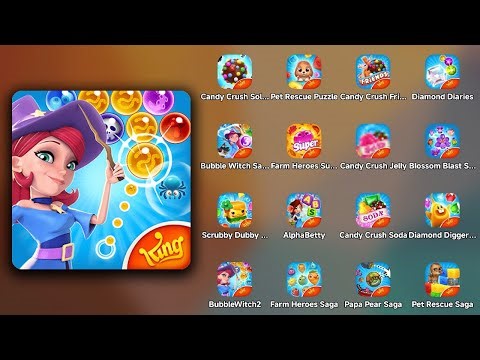 Bubble Witch 2 Saga - New/Latest Update APK, Android Gameplay Review, Walkthrough Part 1