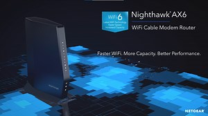 Watch NETGEAR Nighthawk WiFi 6 Cable Modem Router | CAX30 on Amazon Live