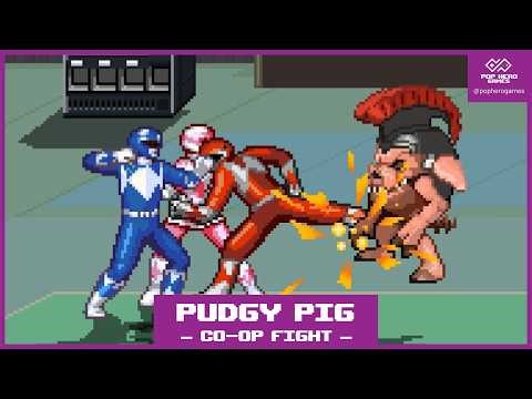 Can 4 Rangers Beat Pudgy Pig Without Special Weapons? Power Rangers It's Morphin' Time fan game