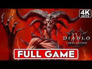 DIABLO 4 LORD OF HATRED Gameplay Walkthrough FULL GAME [4K 60FPS PS5 PRO] - No Commentary