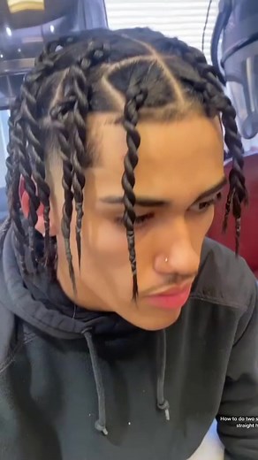 How to do two strand twist on straight hair #two strand twiat #ropetwist