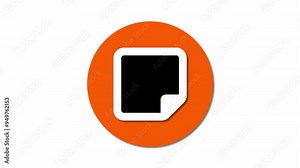 Dynamic copy icon animations ideal for enhancing digital design and interactive clipboard management interface . Stock Video