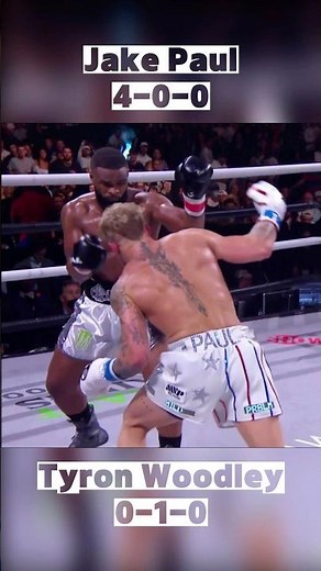 Jake Paul vs Tyron Woodley 2 | Fast Fight #JakePaul #TyronWoodley #sports #boxing #ko