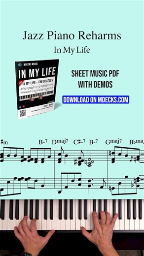 In My Life (Intermediate) Jazz Arrangement w/Reharmonization (Sheet Music PDF)