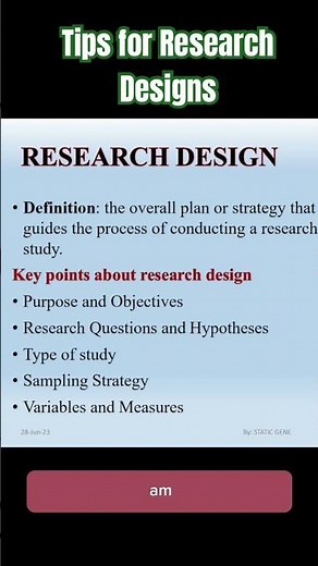 Outlines of an Effective Research Designs