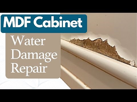 How to Repair Kitchen Cabinets - MDF Water Damage