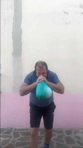 Hot water bottle explosion with breath #strong #hotwaterbottle #breath #explosion #breathing #power