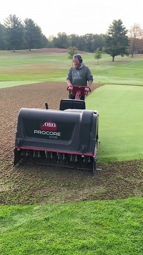 A bit more footage of our aeration process #golf #golftiktok #golftok #golfcourse #toro #fyp #foryou