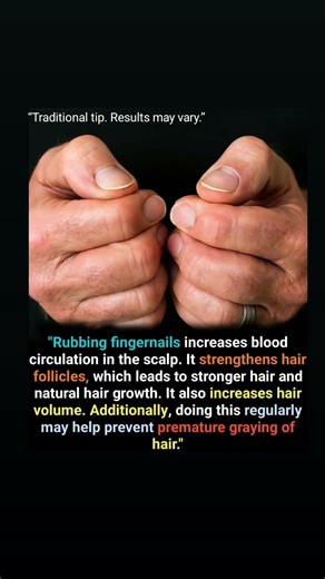 Does Rubbing Fingernails Really Boost Hair Growth? 🤯 #hairgrowthtips #haircare #wellnessmyths #tips
