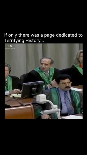Terrifying on Instagram: "On February 14, 2006, a dramatic confrontation erupted in the courtroom of the Iraqi High Tribunal during the trial of former Iraqi President Saddam Hussein. The clash was between Hussein and the presiding judge, Raouf Abdul Rahman, who had recently taken over the proceedings and enforced stricter courtroom discipline. The incident occurred as Saddam Hussein began delivering a lengthy political statement in response to a witness’s testimony. Judge Abdul Rahman repeatedl