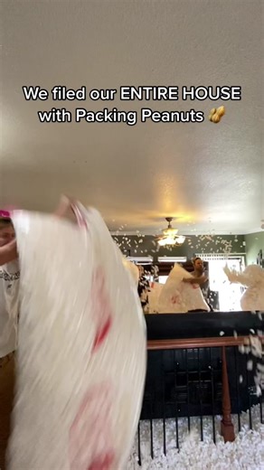 Funk Bros (@funkbros) - Filling Our Entire House with Packing Peanuts Prank