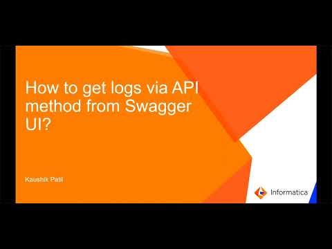 How to Get Logs via API Method from Swagger UI
