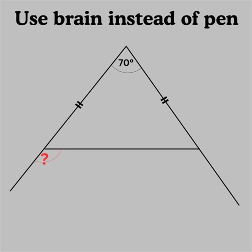 Basic mathematics Triangle problem algebra tricky problem #mathteacher #mathlover #mathfun #algebra