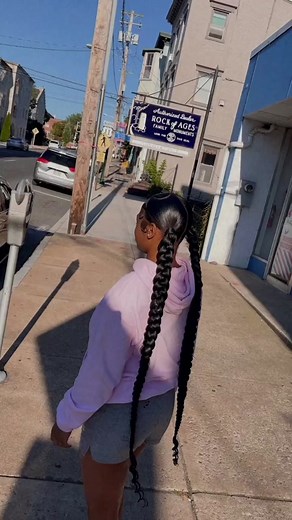 Heart swoop double braided pony 😍 #fyp #viral #explore #tiktokbraider | braids