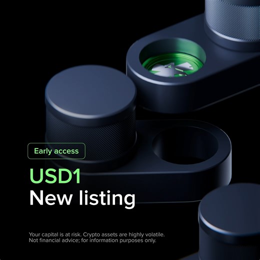 📢 Listing Alert! Uphold Rewards members can now access USD1 exclusively for the next 24hrs. From the World Libertyfi team, each USD1 token is backed by an equivalent value in short-term U.S. government Treasuries, USD cash deposits, and other cash-equivalent assets held in custody. 📲 Head to the Rewards Center in-app to unlock and learn more. 🛑 Don’t invest in crypto unless you're prepared to lose all the money you invest. This is a high-risk investment and you should not expect to be protect