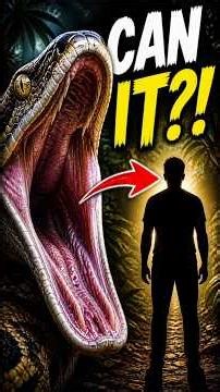 Could a giant python really swallow a human? 🐍#Python #SnakeFacts #DidYouKnow #ScienceFacts