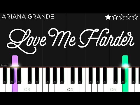 Ariana Grande, The Weeknd - Love Me Harder | EASY Piano Tutorial