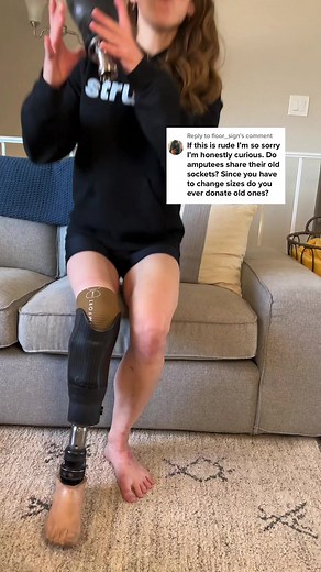 288K views · 5.5K reactions | What do we do when we outgrow (or more likely, shrink out of) old prosthetic sockets? 樂 #Prosthetic #Socket #Leg #Amputee | Footless Jo | Facebook