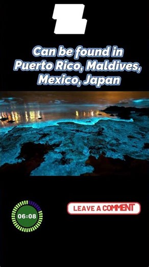 Quiz Time ✨ Mesmerizing Blue Waves 🌊: Nighttime Glow at the Beach 🌌 #shorts #quiz