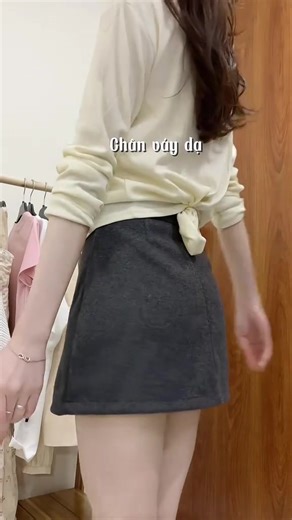 Chân Váy Dạ Ép Bassic Dáng Ngắn Phom A