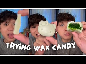 ASMR | Eating and Chewing Wax Candy 👅