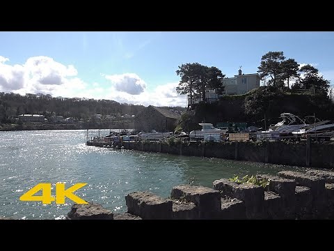 Menai Bridge Walk: Town Centre【4K】