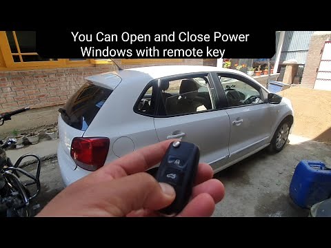 How to Open/Close All Power Windows at a time with Remote Key | Volkswagen Polo | Read Captions