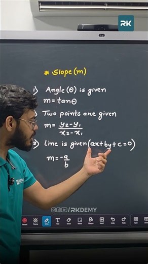 3 Ways to Find Slope (m) 🔥 | 12th Maths 1 | Must-Know Formulas