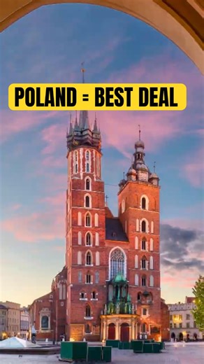 Poland Is Europe’s Best Deal (Krakow, Gdańsk, Wrocław) #shorts