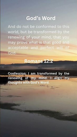 Bible Verse - Romans 12:2 | Confession, Proclamation, and Declaration | Click here for Explanation