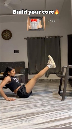 Workout for flat stomach and strong core🔥#homeworkout #fitness #workout